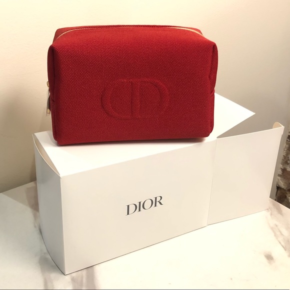 Dior Bags Red Dior Makeup Pouch Poshmark